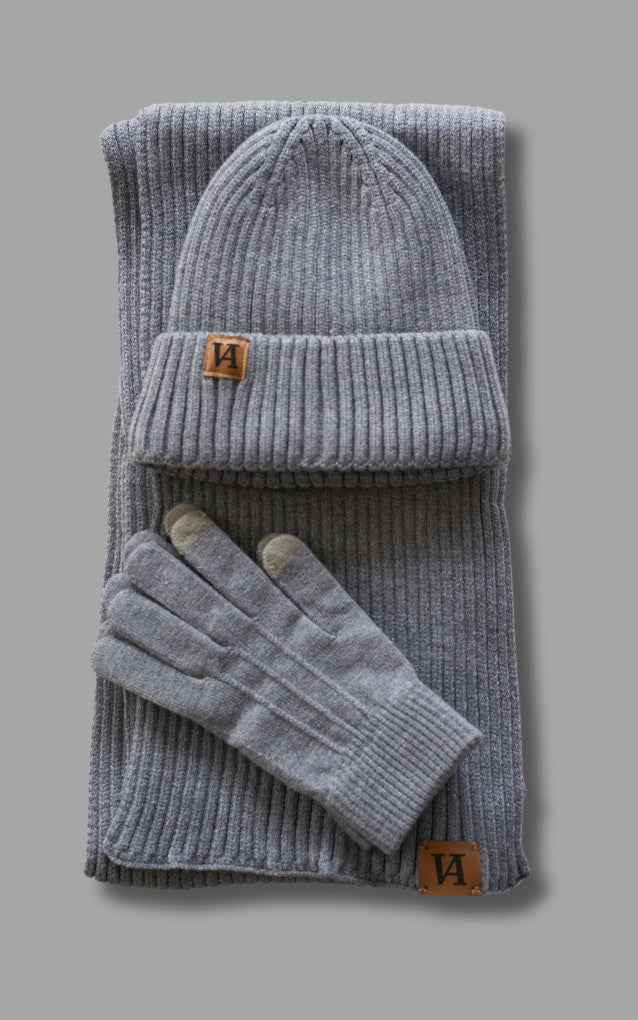 Beenie-Set Grey