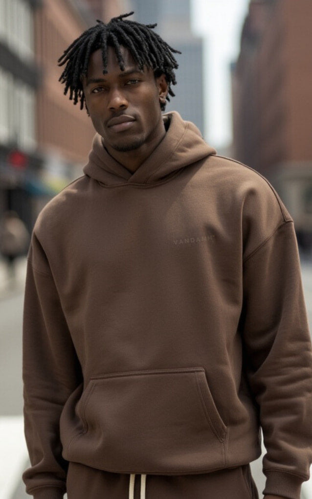 Hoodie Espresso Brown