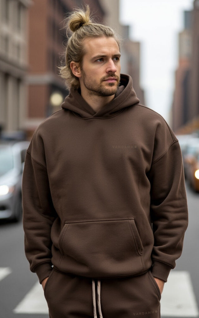 Hoodie Espresso Brown