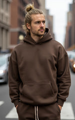 Hoodie Espresso Brown