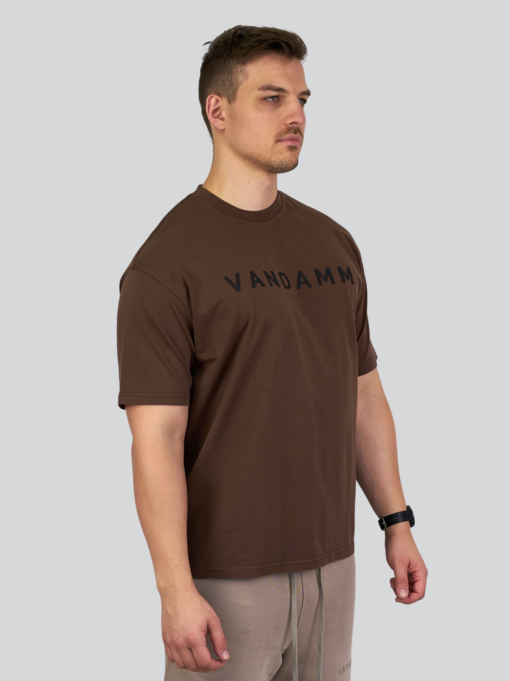VANDAMM® Sportswear & Lifestyle T-Shirt Chocolate