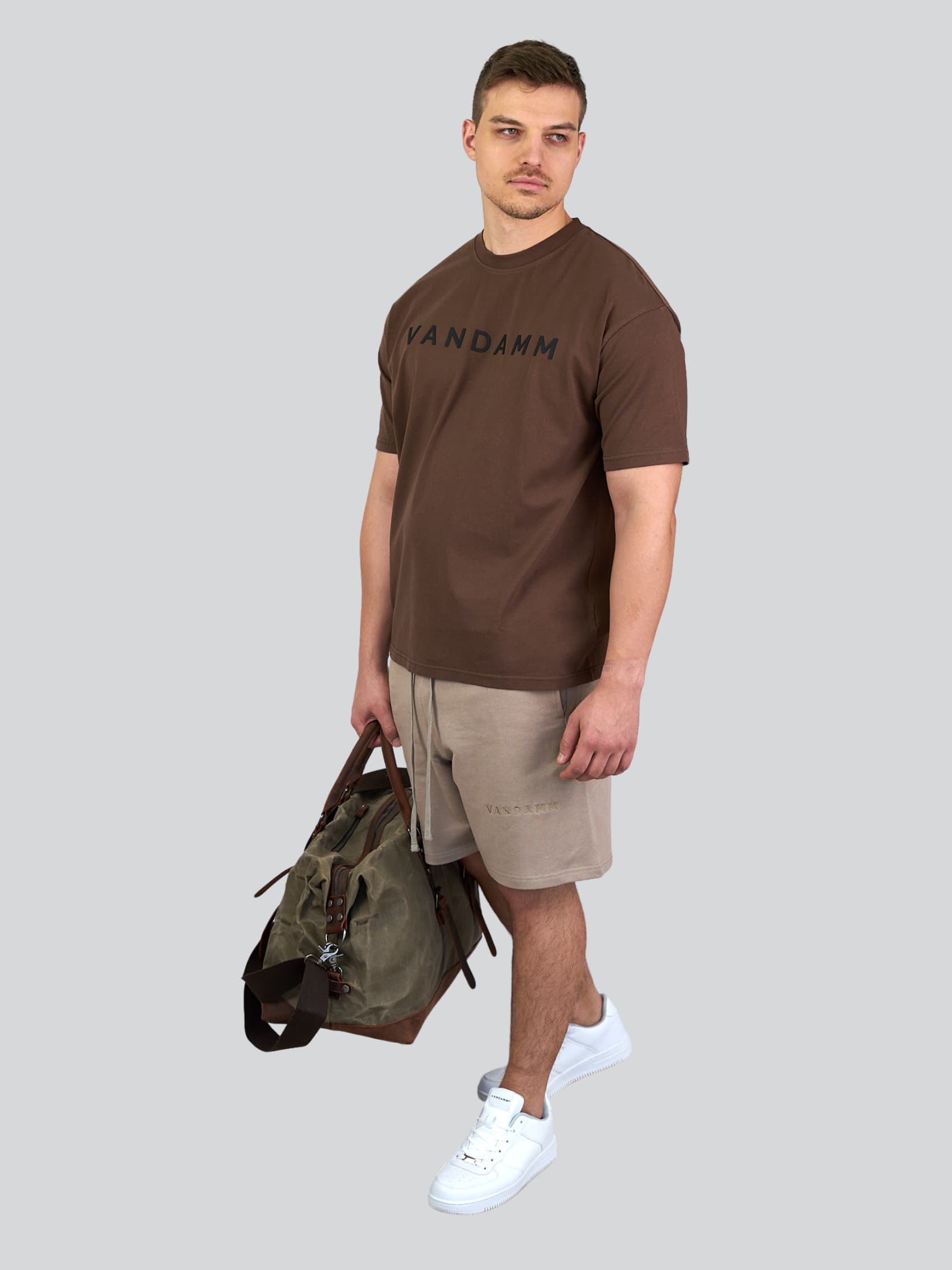 VANDAMM® Sportswear & Lifestyle T-Shirt Chocolate Weekender Canvas Tasche