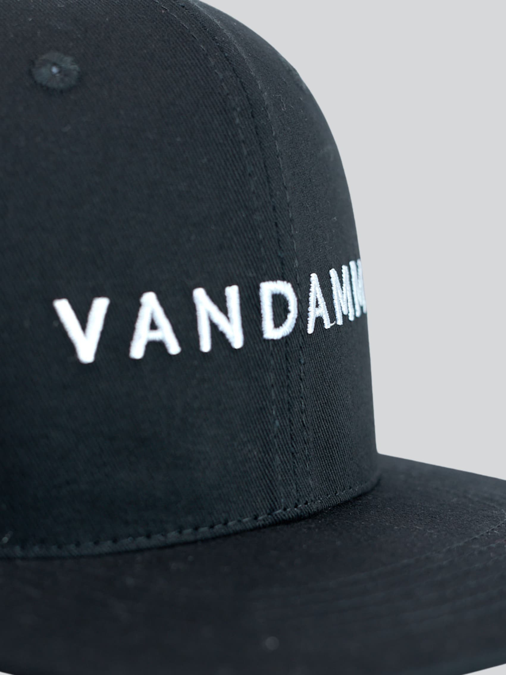 VANDAMM® Sportswear & Lifestyle Snap Back Baseball Cap Black