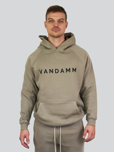 VANDAMM® Sportswear & Lifestyle Hoodie Khaki Kapuzenpullover